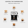 HIBREW 20 Bar Espressomaschine: Halbautomatischer Cappuccino und Heißwasser